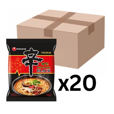 20er-Pack Nongshim Instantnudeln Shin Ramyun Black Premium 130g