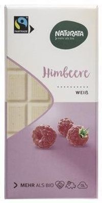 Naturata 6x Himbeere, weiße Schokolade 100g