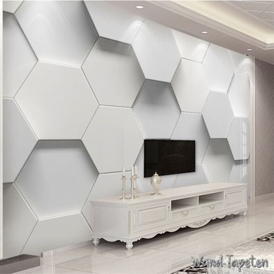 Vlies Fototapete Wandtapete Wandbilder 3D Minimalistisch Stil Weiß und grau 4224