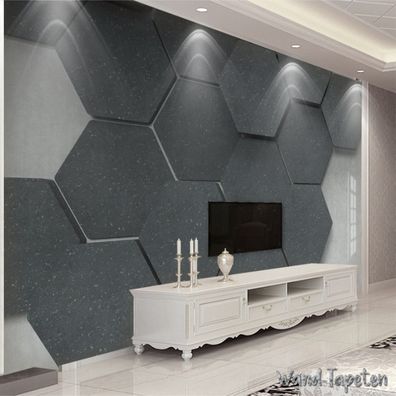 Vlies Fototapete Wandtapete Wandbilder Geometrische 3D Retro Abstrakt 4226