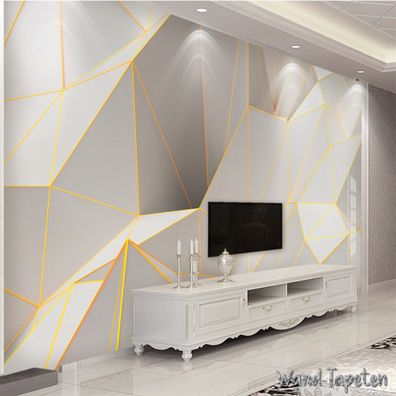 Vlies Fototapete Wandtapete Wandbilder Abstrakte 3D Linien Stilvoller 4227