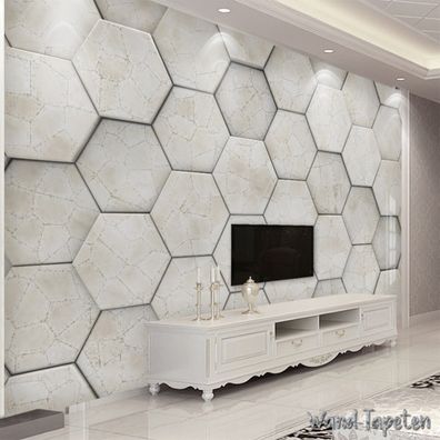 Vlies Fototapete Wandtapete Wandbilder Abstrakte Geometrische 3D Grafik 4229