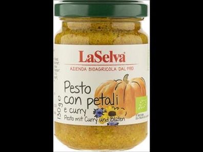 LaSelva 3x Pesto mit Curry und Blüten - Kürbis Würzpaste 130g