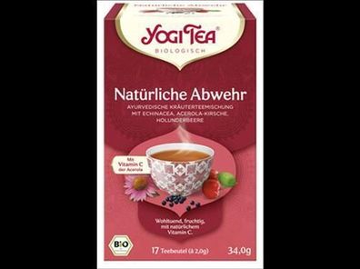 Yogi Tea®, Yogi Tea GmbH 3x Yogi Tea® Natürliche Abwehr Bio 17x2,0g