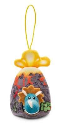 NICI Kuscheltier Cerastupsy Dino 2in1 Flauschiges Kuscheltier im Vulkan für Mädchen,