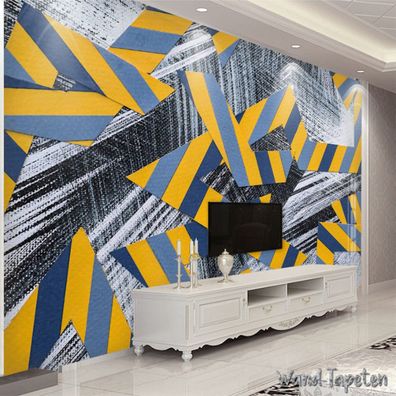 Vlies Fototapete Wandtapete Wandbilder Modestil als 3D Abstraktes Muster 4244