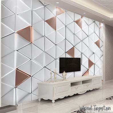 Vlies Fototapete Wandtapete Wandbilder Stil Geometrische 3D Dreieckreliefr 4247