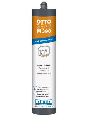 Ottoseal M390 310 ml Neutralhärtender Dichtstoff für Bodenfugen, Ausbau & Renovierug