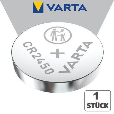1x Varta CR2450 CR 2450 3 V Lithium Industrieware Bulk Batterie Knopfzelle