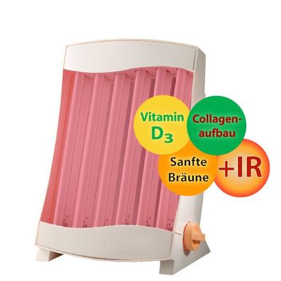 Gesichtssolarium für Gesicht und Dekolleté 6x Rubino Lampen 15W - 288 mm GB 836-R