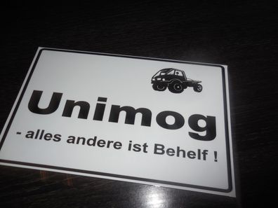 Schild UNIMOG 290 x 180 mm Traktor Schlepper NEU