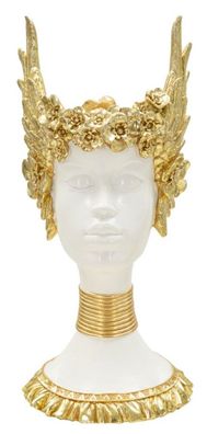 Dekofigur klassische Büste Göttin Athene Skulptur als Vase Behälter nutzbar H 38 cm