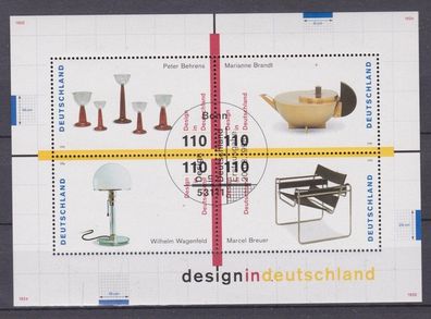 BRD 1998 gestempelt ESST Bonn Michel-Nr. Block 45 Design in Deutschland