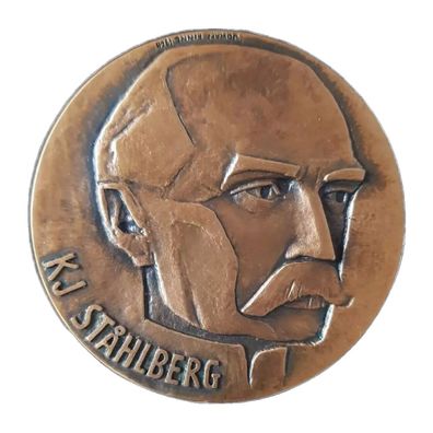 Kunst Medaille Johann Finne zu K.J Ståhlberg finnischer Präsident 1919 - 1925