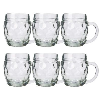 Bierkrug Set 6er Tübinger 0,4L Maßkrug Glas