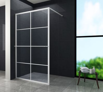 10 mm Duschwand Industrio WEIß