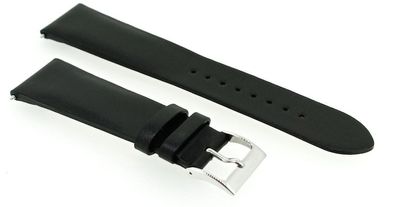 Junghans > Uhrenarmband 22mm Leder schwarz > 030/4400 030/4401