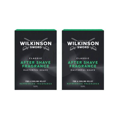 Wilkinson Sword After Shave Classic 2x100ml Rasurpflege - Herren Men Rasierwasser