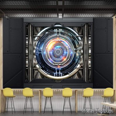 Vlies Fototapete Wandtapete Wandbilder Coole Mechanische Bar 4296