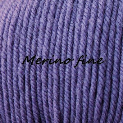 50 g Merino fine 100% Merinowolle von Rellana Lauflänge125m Nr 235 flieder