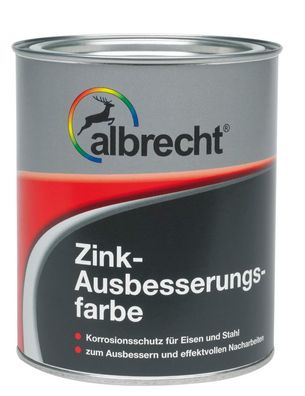 Albrecht Zink-Ausbesserungsfarbe 375ml oder 750ml Rostschützend Zinkfarbe Zink