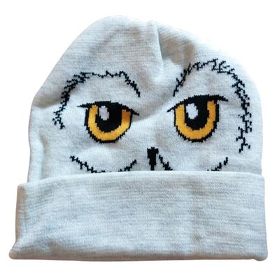 Wintermütze mit Motiv Harry Potter "Eule Hedwig", Größen 54 und 56