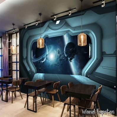 Vlies Fototapete Wandtapete Wandbilder Modern Raumschiff Förmig 4298