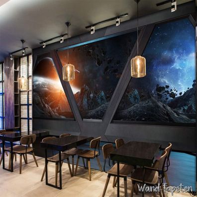 Vlies Fototapete Wandtapete Wandbilder Coole Raumschiff Luke Bullaugen 4299