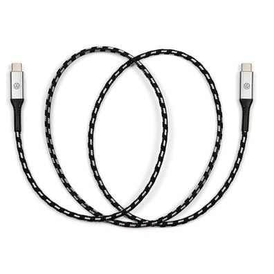 Original VW Anschlusskabel USB-C auf USB-C Ladekabel beleuchtet 100cm 000051446CD