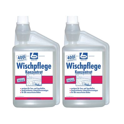 Dr. Becher Wischpflege Hochkonzentrat - 2x 1 Liter Bodenreiniger