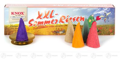 Räucherkerzen KNOX XXL-Sommerriesen (5), H: 4,7cm NEU Duftkegel Räucherkegel