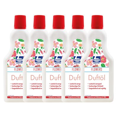 Dr. Becher Duftöl Flowers 5x500 ml Raumduft Parfümöl Lufterfrischer