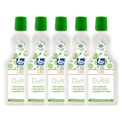 Dr. Becher Duftöl Lime 5x500 ml Raumduft Parfümöl Lufterfrischer