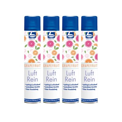 Dr. Becher Luft Rein Grapefruit 4x500 ml Lufterfrischer Geruchsneutralisierer