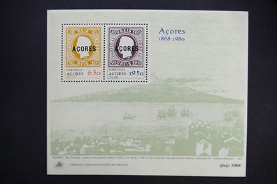 Portugal Azoren MiNr. 334-335 Block 1 postfrisch** (GB 2138)