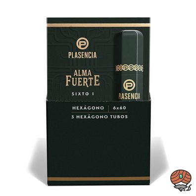 Plasencia Alma Fuerte Claro Sixto I Gordo Zigarren Tubo 3er Pack
