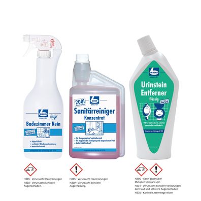 Dr. Becher Badezimmer + Sanitärreiniger + Urinstein Entferner (Badpaket)