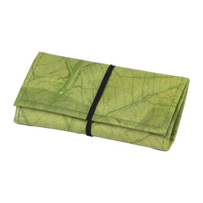 Tortuga Verde Tabakbeutel / Drehtasche aus Teakblättern grün