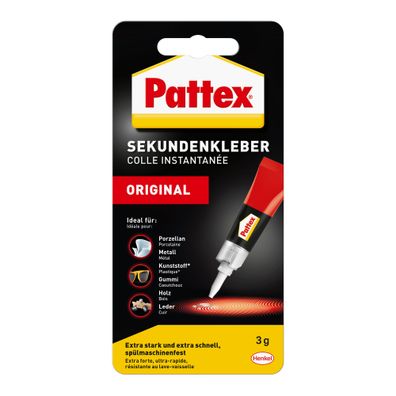 3x Pattex 9H PSK1C Sekundenkleber Classic flüssig 3g