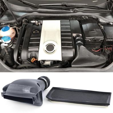 Airbox Ram Air Intake Carbon Look für VW Golf 5 GTI 2.0 TFSI 2003-08 Luftfilter