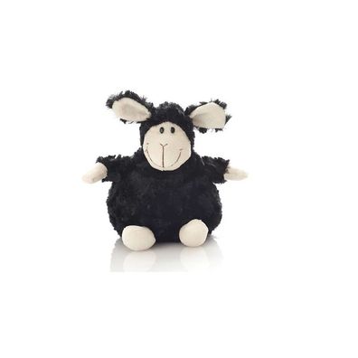Plüschschaf schwarz sitzend klein 20 cm