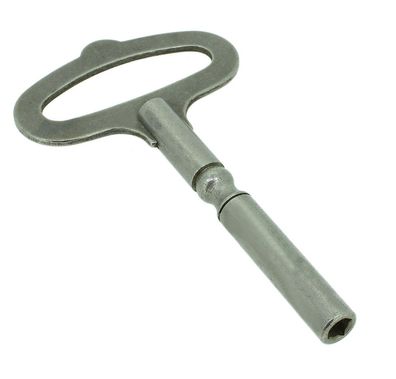 Minott • Aufziehschlüssel 3,25mm vierkant Stahl langer Schaft • 34540