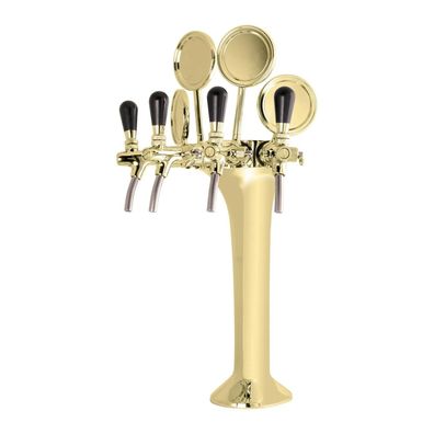 Schanksäule Gold 4-leitig