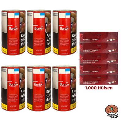 Burton Red Volumentabak XXL Dose 6x 85g, Break Hülsen