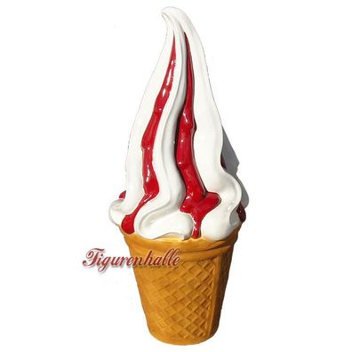 Eistüte Werbefigur Werbung Figur Eisdiele Eiswaffel Softeis Sahne Deko Eis Straßen Va
