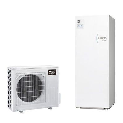 Mitsubishi Eco Inverter 4KW Wärmepumpen Set 9.24 Speichermodul Heizen/Kühlen : 200 Li