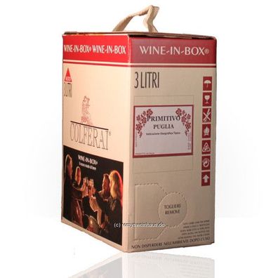 Colferai Azienda Vinicola BIB(3L) Primitivo IGT 3.00 Liter