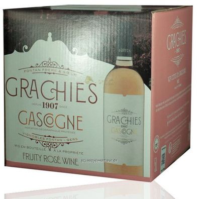 Domaine de Grachies BIB(5L) Cotes de Gascogne Rosé IGP 5.00 Liter