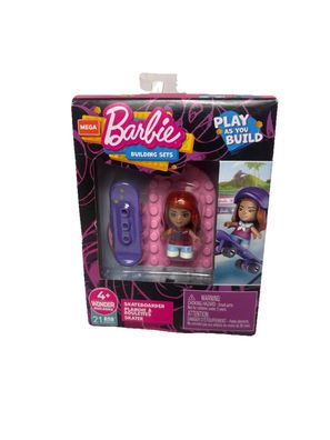 Mattel Mega Construx Mattel Barbie GWR24 Skateboarder Set Figur 21 Teile