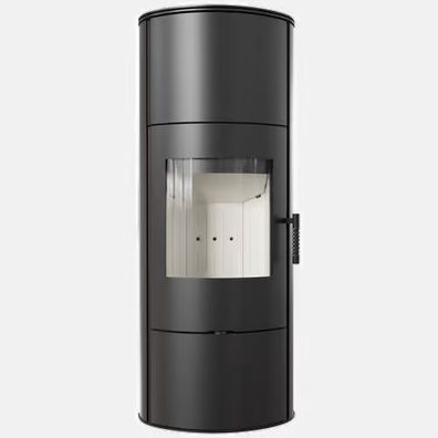 KRATKI ROLLO Hoch Kaminofen Ø150mm | 7kW Stahlofen, Clean-Glass, BImSchV